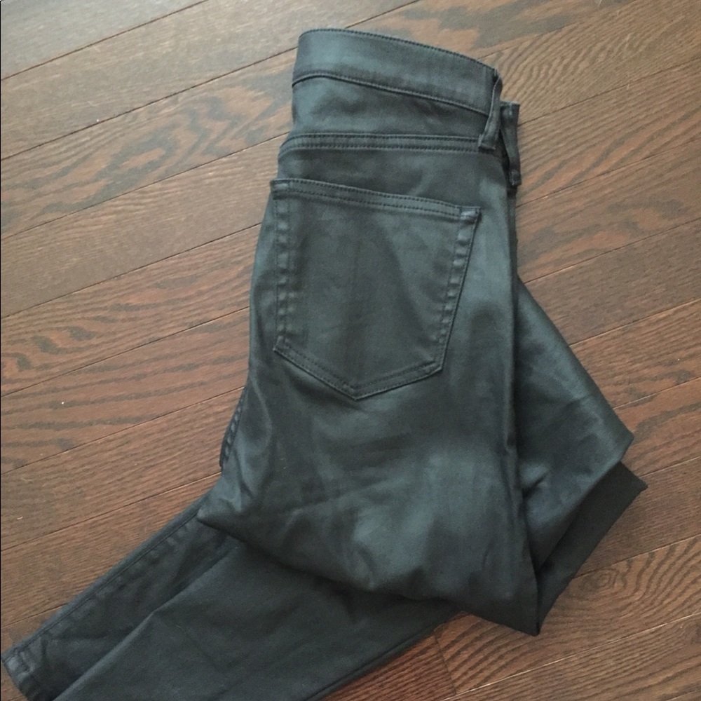 Topshop coated Jamie jeans